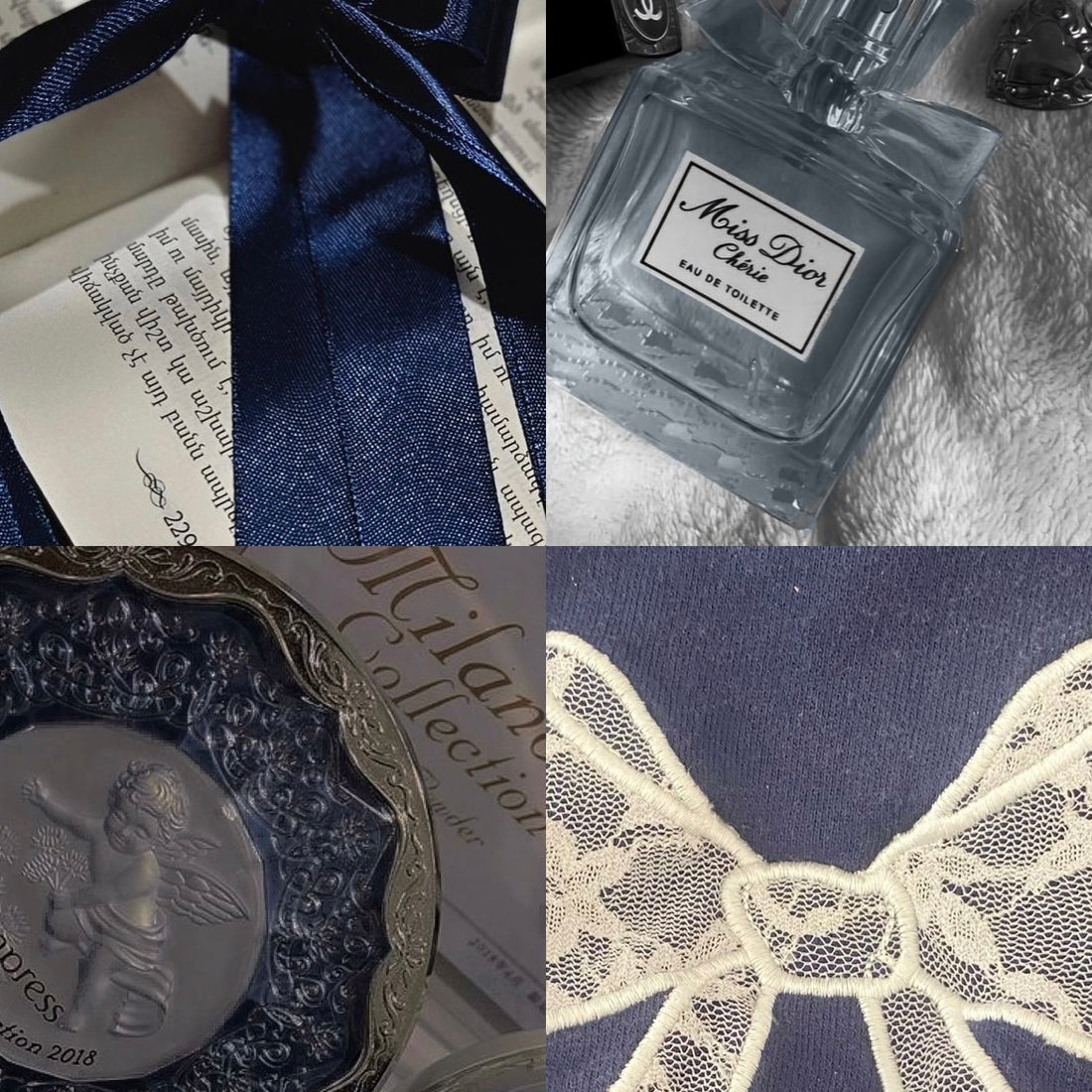 Dark Coquette Acrylic Almond Press On Nail - MaYonail Store