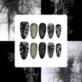 Maximalist Goth Acrylic Almond Press On Nail - MaYonail Store