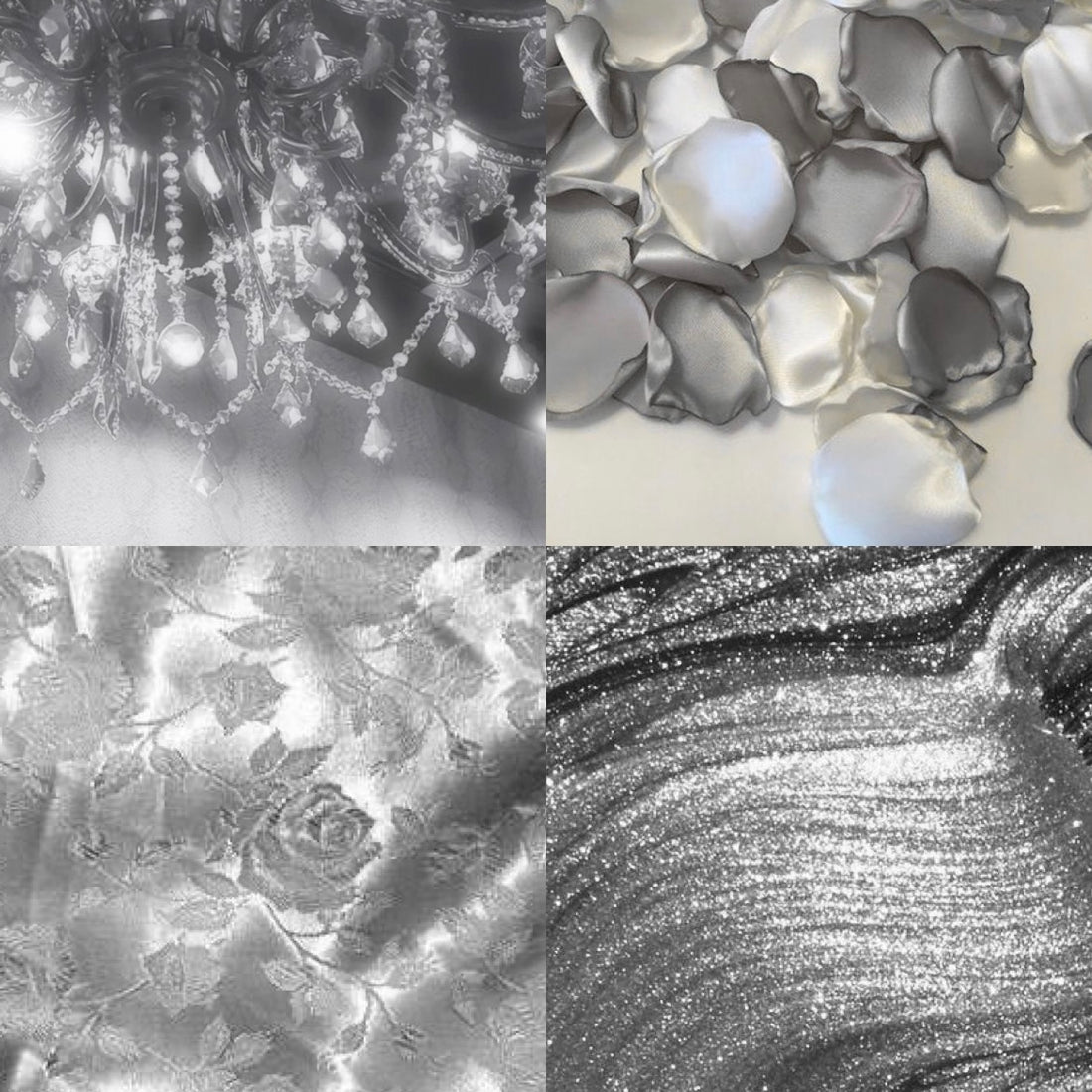 Silver Shine Acrylic Square Press On Nail - MaYonail Store