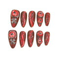Halloween Zombie Acrylic Almond Press On Nail - MaYonail Store