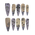 Lilac Lilith Acrylic Stiletto Press On Nail - MaYonail Store