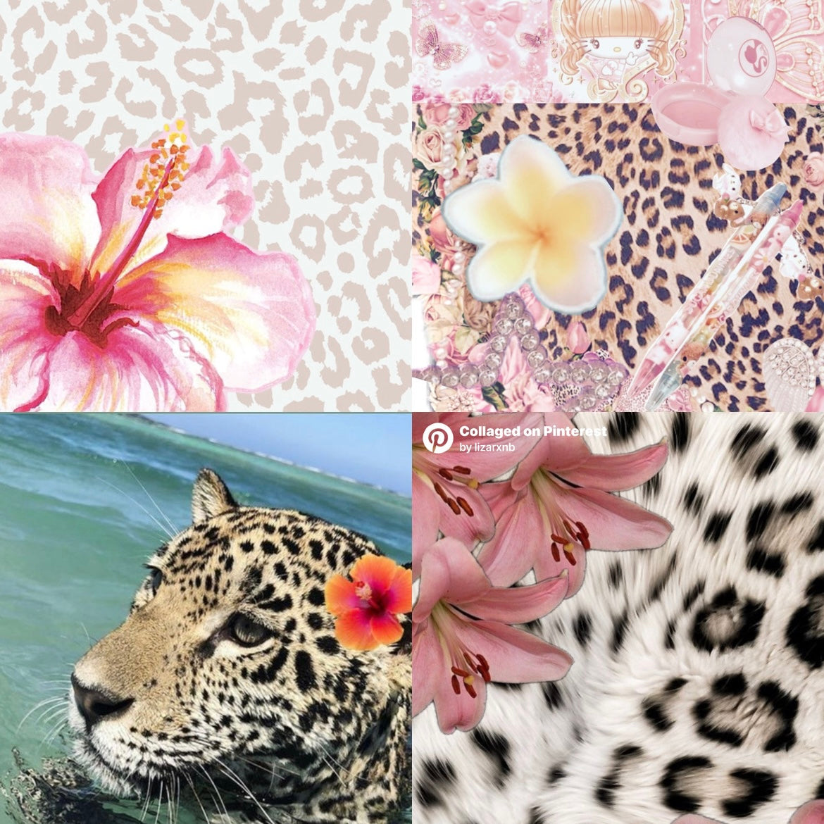 Tropical Leopard Acrylic Almond Press On Nail - MaYonail Store