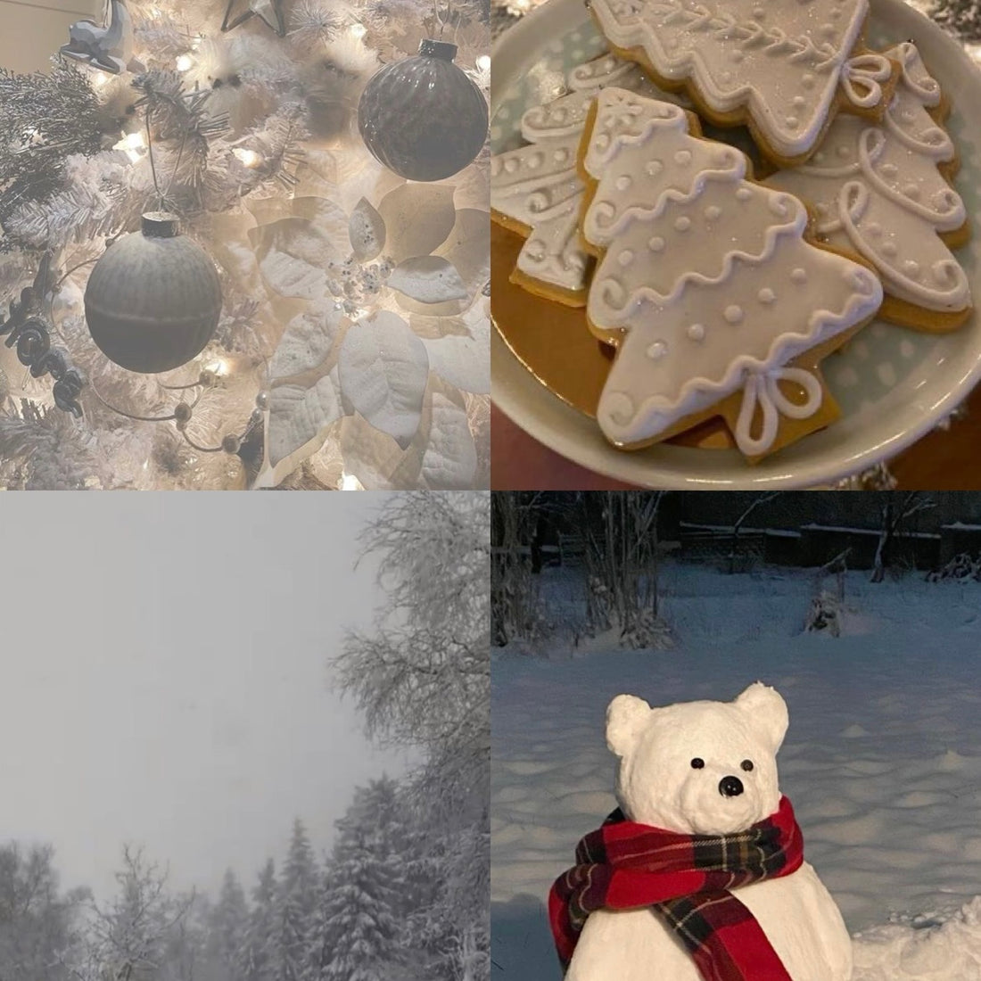 Snow Globe Acrylic Square Press On Nail