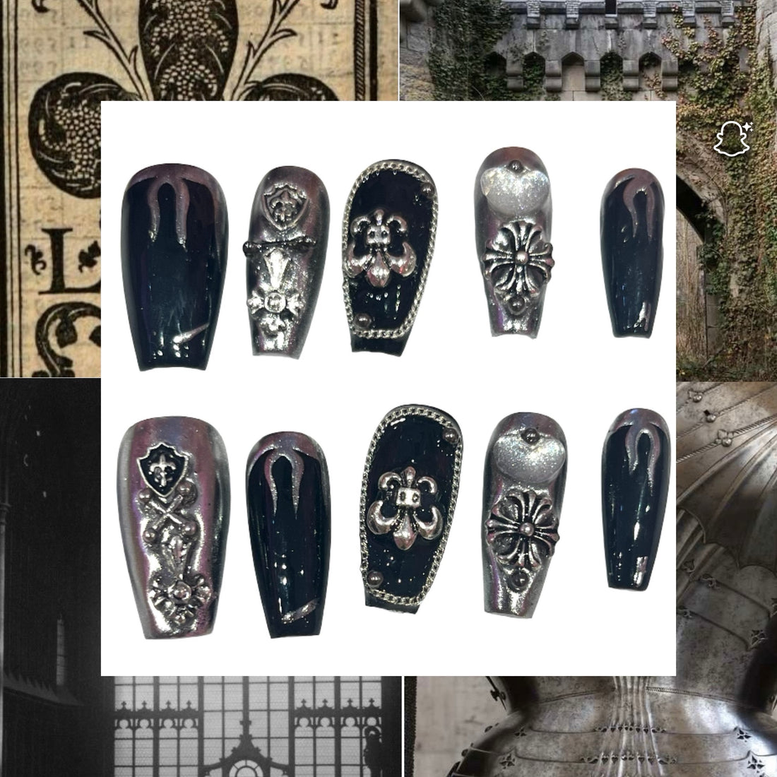 Eternal Dusk Acrylic Square Press On Nail - MaYonail Store