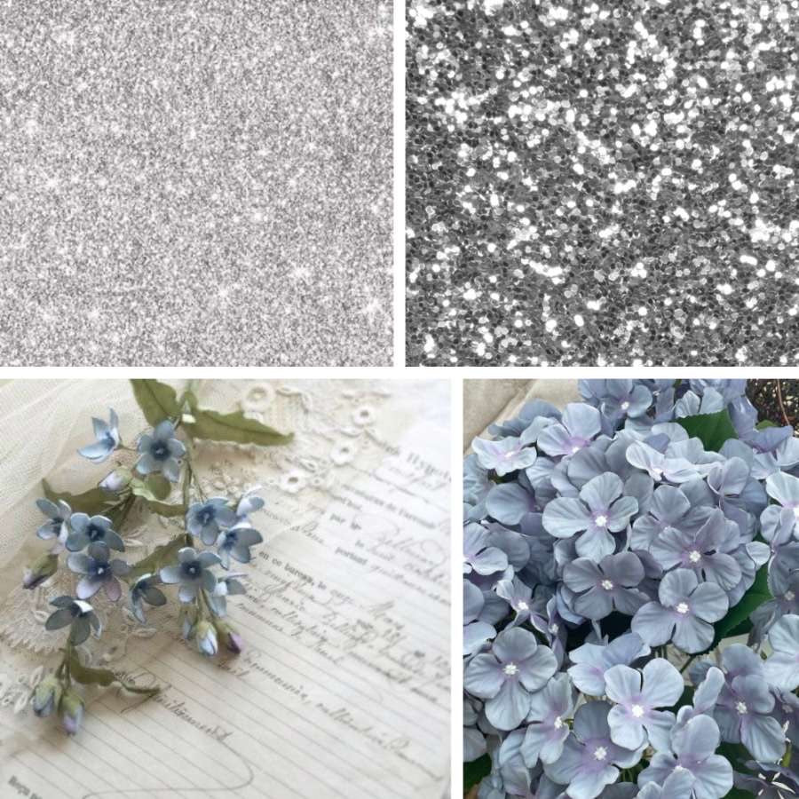 Silver Garden Acrylic Oval Press On Nail - MaYonail Store