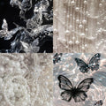 Butterfly Shimmer Acrylic Square Press On Nail - MaYonail Store