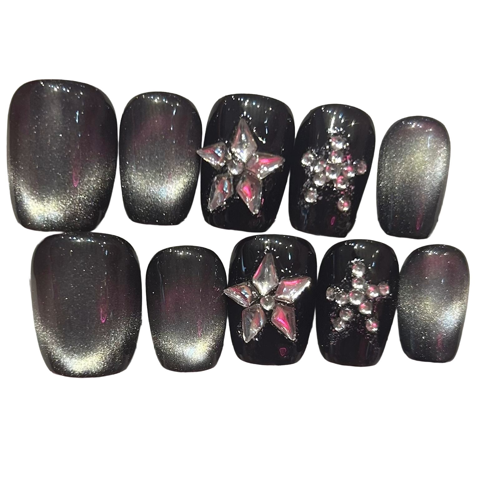 Star Acrylic Square Press On Nail - MaYonail Store