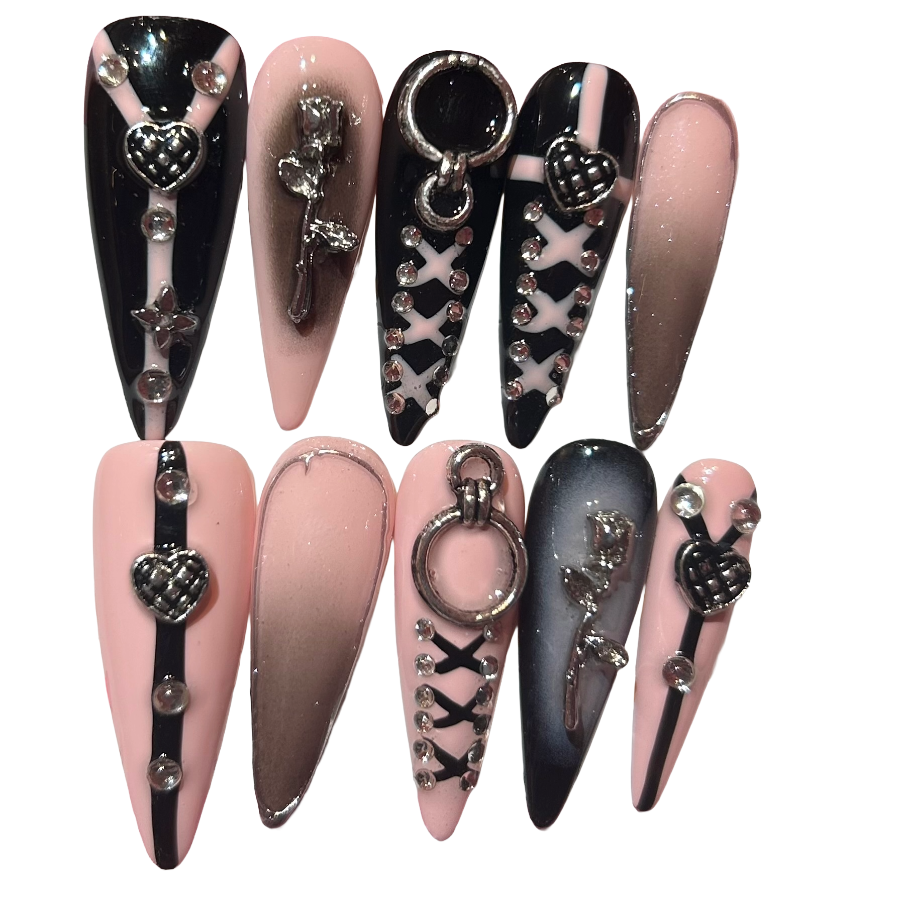 Baby Stiletto Acrylic Press On Nail - MaYonail Store