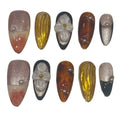 Floral History Acrylic Almond press On Nail - MaYonail Store