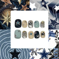Retro Star Acrylic Square Press On Nail - MaYonail Store