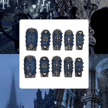 Nightfall Acrylic Square Press On Nail