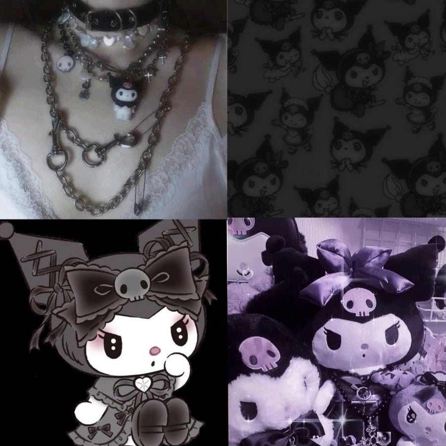 Kuromi Acrylic Coffin Press On Nail