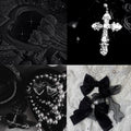 Gothic Coquette Stiletto Acrylic Press On Nail - MaYonail Store