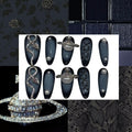 Blue Westwood Serpent Acrylic Almond Press On Nail - MaYonail Store