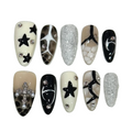 Shooting Star Acrylic Almond Press On Nail - MaYonail Store