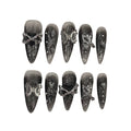 Crystal Butterfly Stiletto Acrylic Press On Nail - MaYonail Store