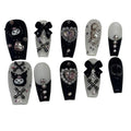 Kuromi Lace Acrylic Coffin Press On Nail - MaYonail Store
