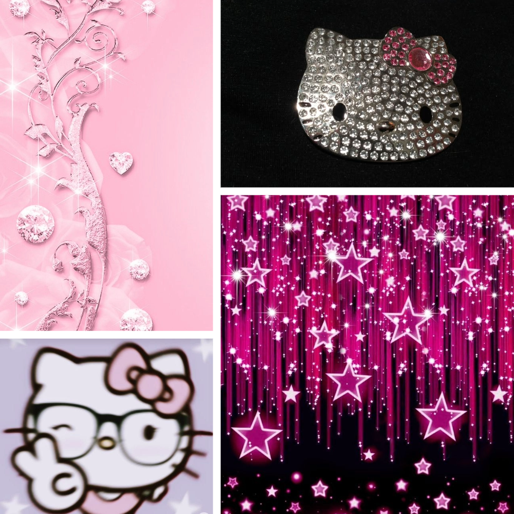 Hello Sparkle Acrylic Square Press On Nail