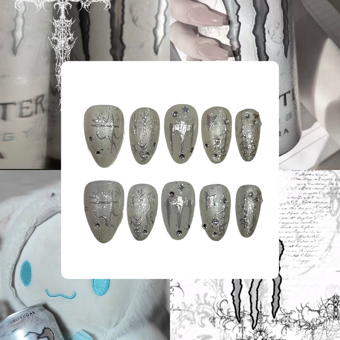 Ultra Monster Acrylic Almond Press On Nail - MaYonail Store