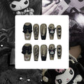Kuromi Bow Acrylic Coffin Press On Nail - MaYonail Store