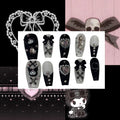 Kuromi Lace Acrylic Coffin Press On Nail - MaYonail Store