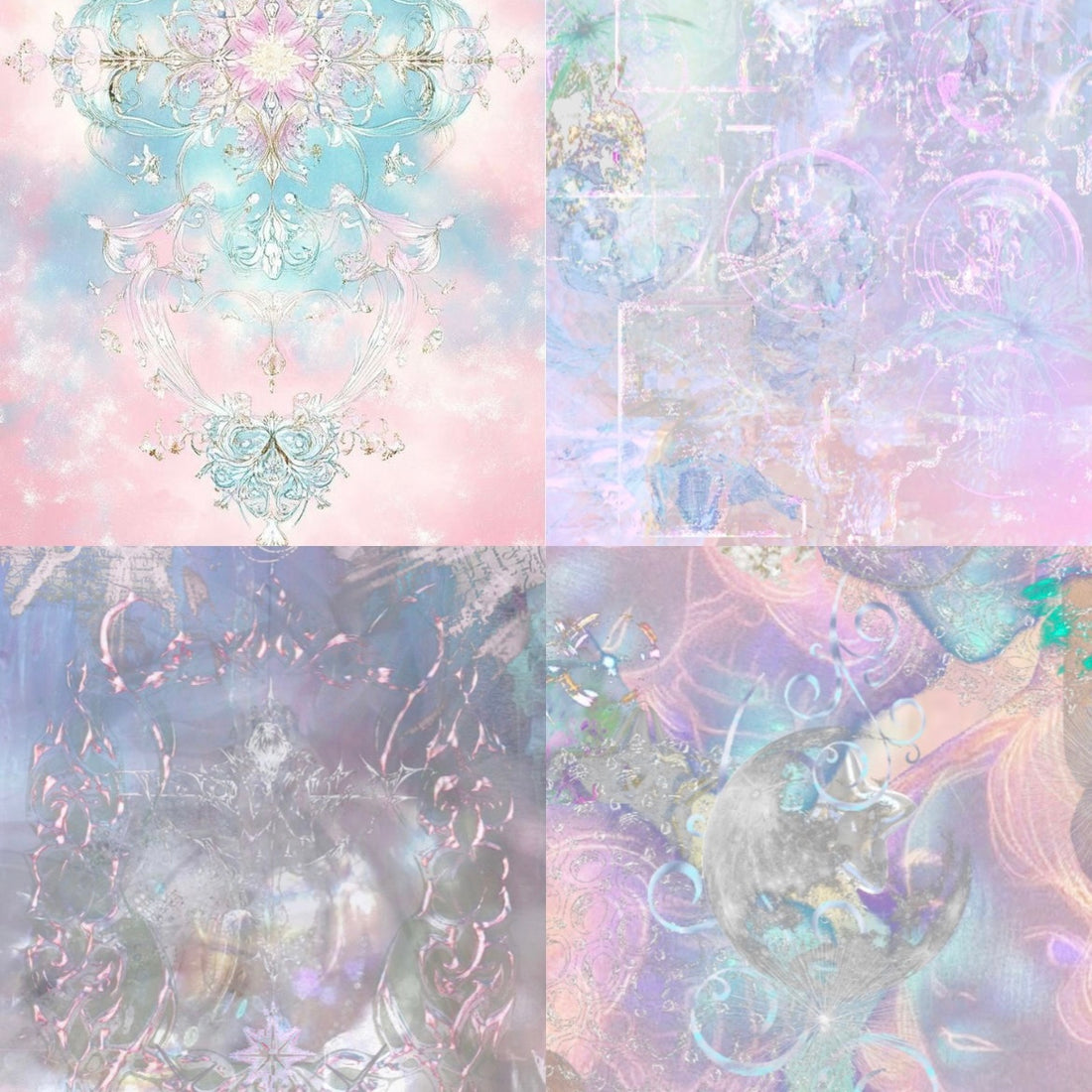 Cyber Angel Acrylic Stiletto Press On Nail