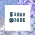 Simple Glitter Acrylic Square Press On Nail - MaYonail Store