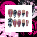 Halloween Ghost Acrylic Almond Press On Nail - MaYonail Store