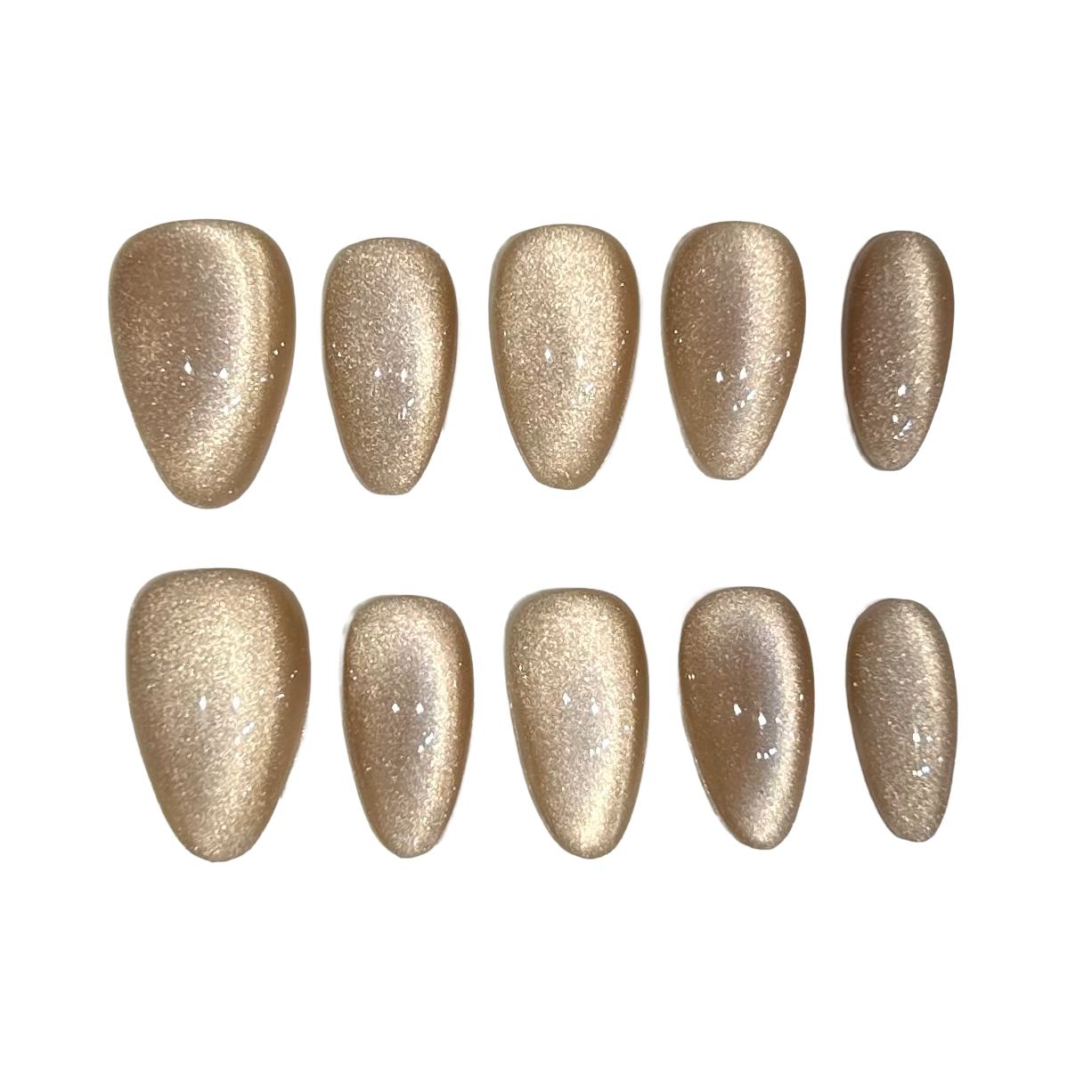 Classy Nude Acrylic Almond Press On Nail - MaYonail Store