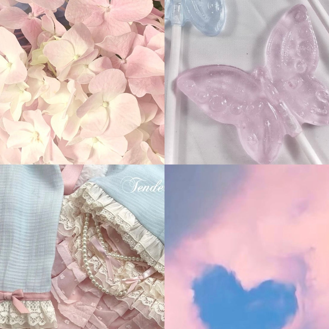 Candy Floss Acrylic Almond Press On Nail