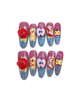 Apple Orchards Acrylic Almond Press On Nail - MaYonail Store