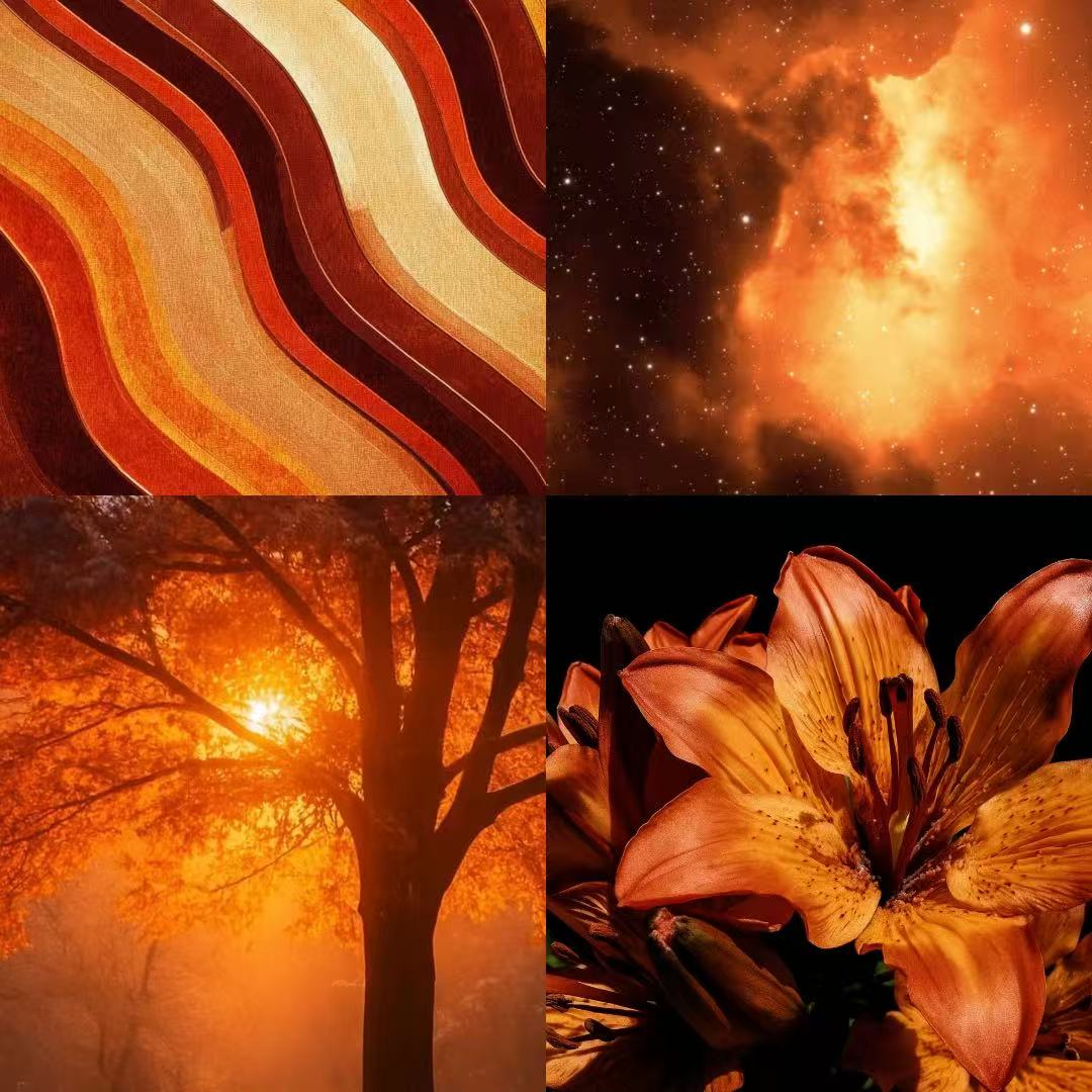 Autumal days Acylic Square Press On Nail