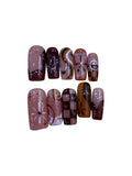 Autum days Acrylic Square Press On Nail Y414 - MaYonail Store