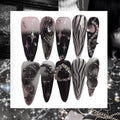 Celestial Goth Stiletto Acrylic Press On Nail - MaYonail Store