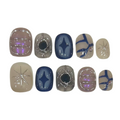 Evil Eye Acrylic Square Press On Nail - MaYonail Store