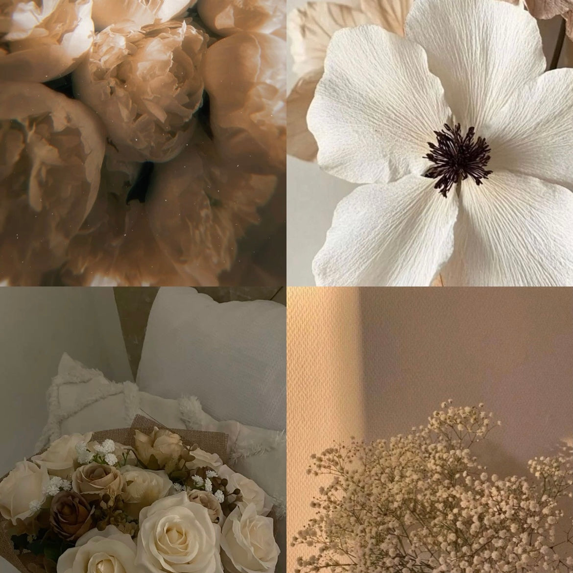 Classy Flower Acrylic Round Press On Nail - MaYonail Store