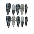 Pearl Shadow Acrylic Stiletto Press On Nail - MaYonail Store