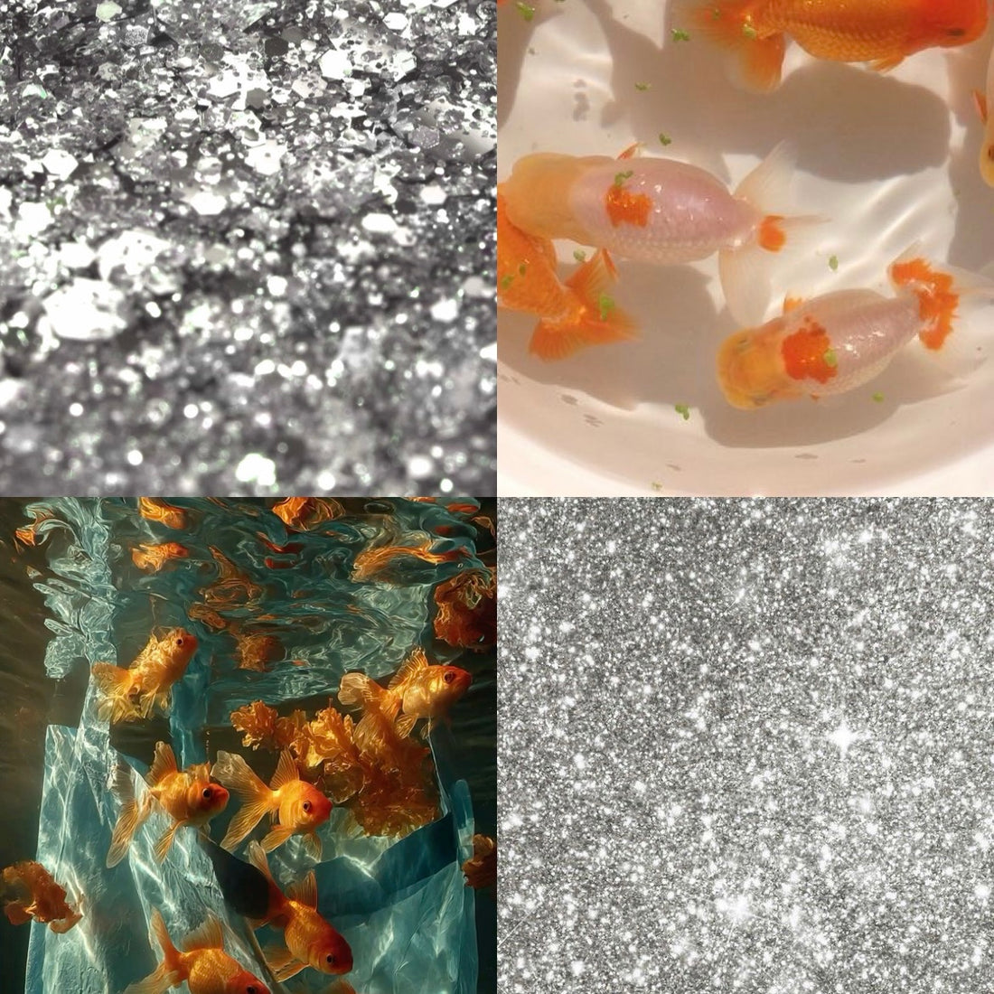 Silver Sea Acrylic Round Press On Nail - MaYonail Store