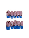 Cherry Blue Acylic Square Press On Nail Y353 - MaYonail Store