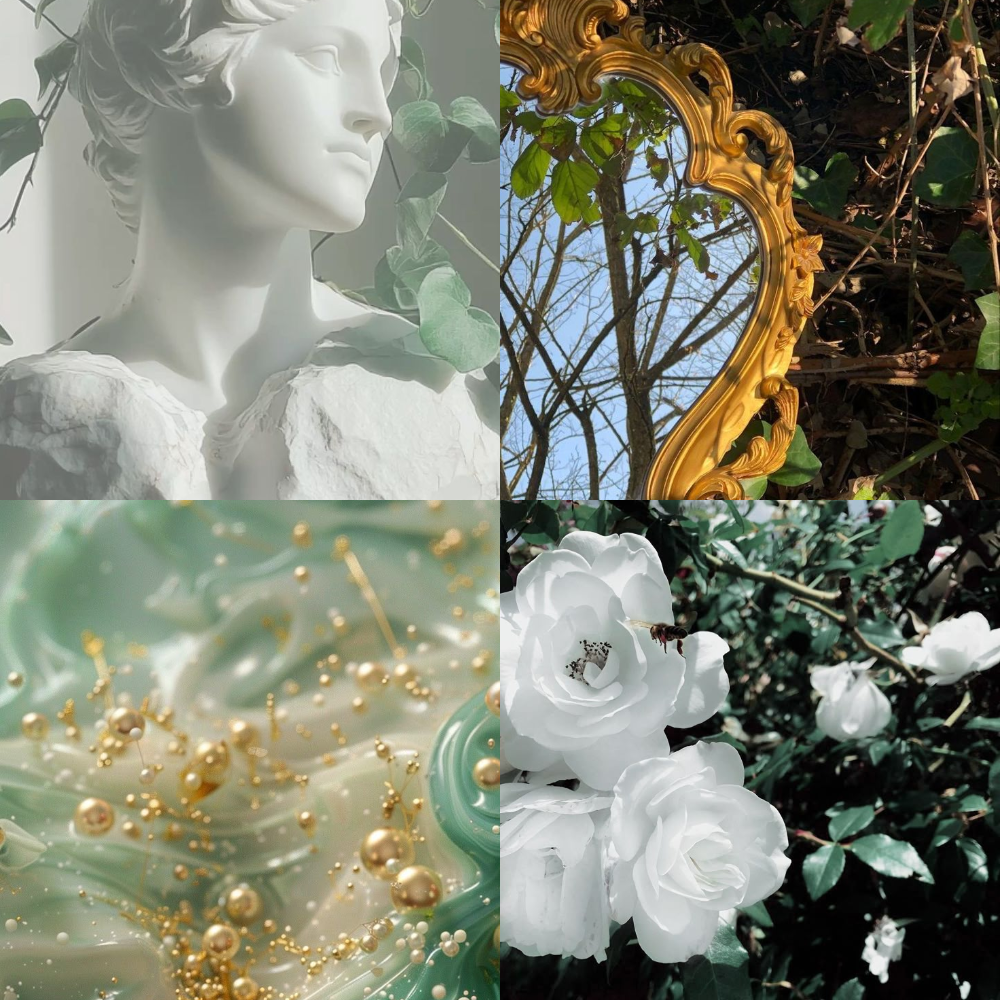 Golden Forest Acrylic Square Press On Nail - MaYonail Store