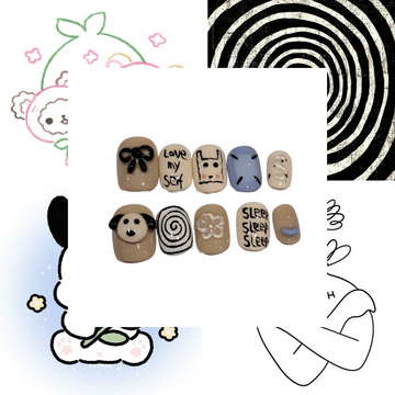 Self Love Acrylic Square Press On Nail