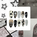 Shooting Star Acrylic Almond Press On Nail - MaYonail Store