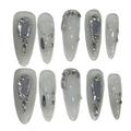 Crystal Acrylic Stiletto Press On Nail - MaYonail Store