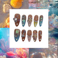 Coral Reef Acrylic Almond Press On Nail - MaYonail Store