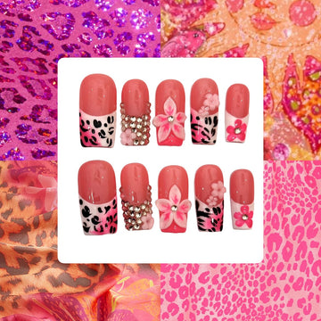 Summer Y2K Square Press On Nail