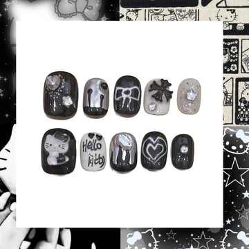 Hello Kitty Acrylic Square Press On Nail - MaYonail Store