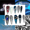 Gilded Galaxy Acrylic Stiletto Press On Nail - MaYonail Store