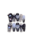 Kuromi Glam Acrylic Coffin Press On Nail - MaYonail Store