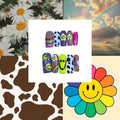 Rainbow Smiles Acrylic Square  Press On Nail - MaYonail Store