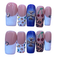 Casino Royale Acrylic Square Press On Nail - MaYonail Store